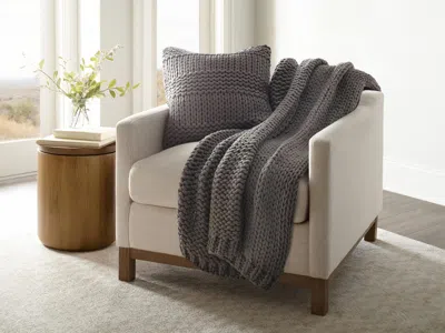 Ashley Ienjoy Home Chunky Decorative Throw Pillow In Gray