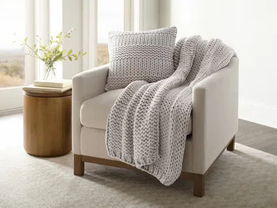 Ashley Ienjoy Home Chunky Decorative Throw Pillow In Gray