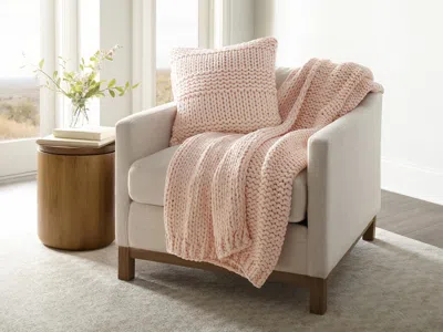 Ashley Ienjoy Home Chunky Decorative Throw Pillow In Pink