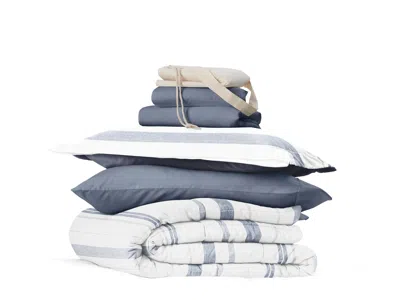 Ashley Ienjoy Home Double Striped 8 Piece Twin Xl Comforter Set In Multi