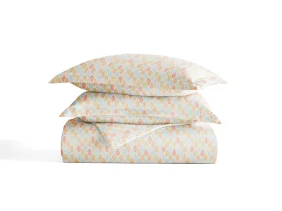 Ashley Ienjoy Home Foliage Patterned Twin/twin Xl Duvet Set In Yellow