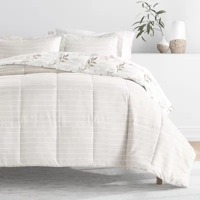 Ashley Ienjoy Home Foliage Stripe Full/queen Comforter Set In White