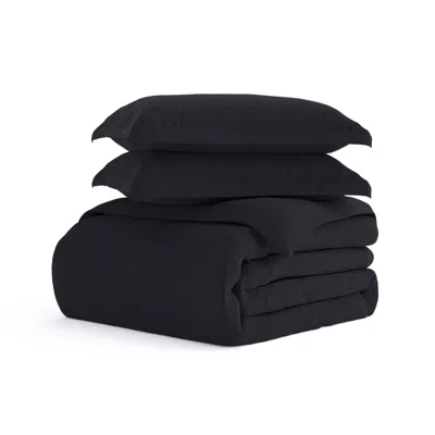 Ashley Ienjoy Home Full/queen Duvet Set In Black