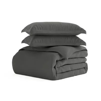 Ashley Ienjoy Home Full/queen Duvet Set In Gray