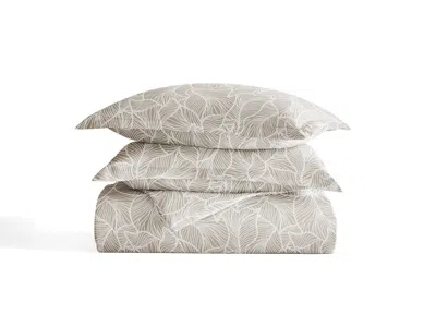 Ashley Ienjoy Home Leaves 3 Piece King/california King Duvet Set In Multi