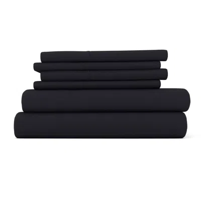 Ashley Ienjoy Home Luxury Ultra Soft Queen Bed Sheet Set In Black
