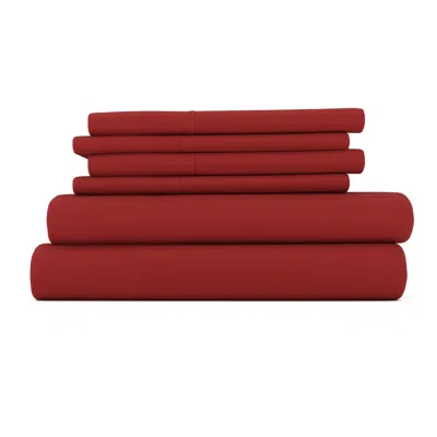 Ashley Ienjoy Home Luxury Ultra Soft Twin Sheet Set In Burgundy
