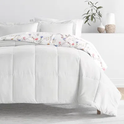 Ashley Ienjoy Home Meadow Floral Stripe King/california King Comforter Set In White