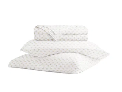 Ashley Ienjoy Home Moon Daisies 4 Piece Twin Sheet Set In White