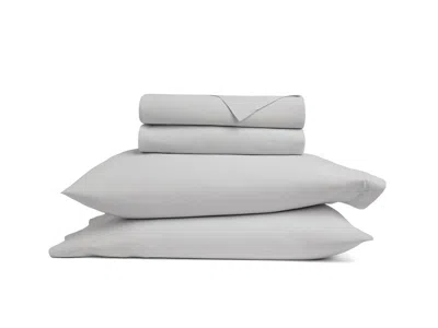 Ashley Ienjoy Home Percale 4 Piece King Sheet Set In Gray