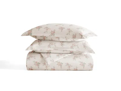 Ashley Ienjoy Home Rose 3 Piece Full/queen Duvet Set In White