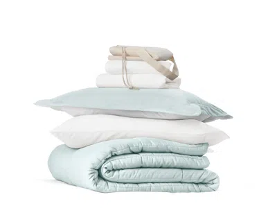 Ashley Ienjoy Home Solid 8 Piece Twin Xl Comforter Set In Blue