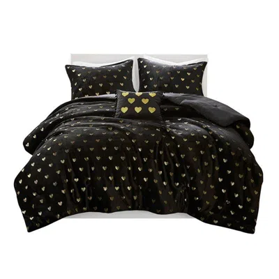 Ashley Intelligent Design Rosalie 3-piece Twin/twin Xl Comforter Set In Black
