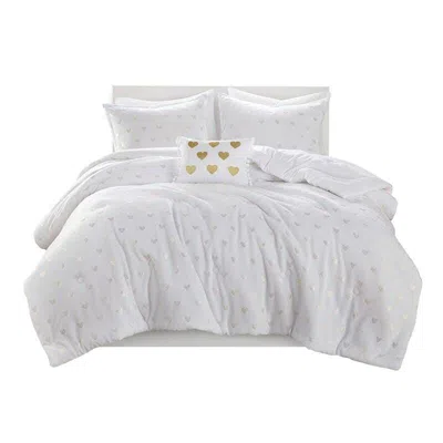 Ashley Intelligent Design Rosalie 4-piece Full/queen Comforter Set In White