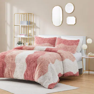 Ashley Intelligent Design Shaggy King/california King Comforter Set In Multi