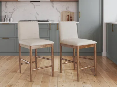 Ashley Isanti Counter Height Barstool In Brown