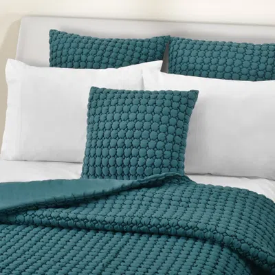 Ashley J. Queen Bold Cloud Puff Decorative Throw Pillow In Blue