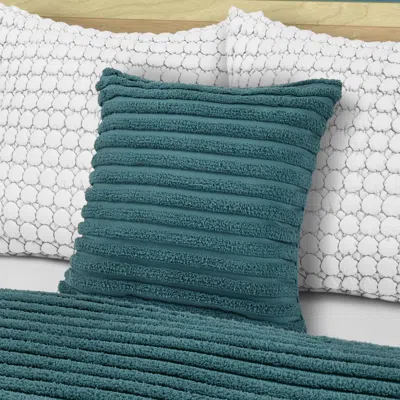 Ashley J. Queen Bold Darby Decorative Throw Pillow In Blue