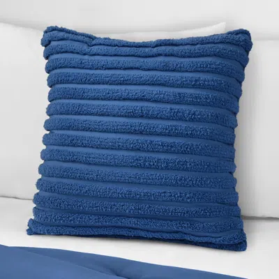 Ashley J. Queen Bold Darby Decorative Throw Pillow In Blue