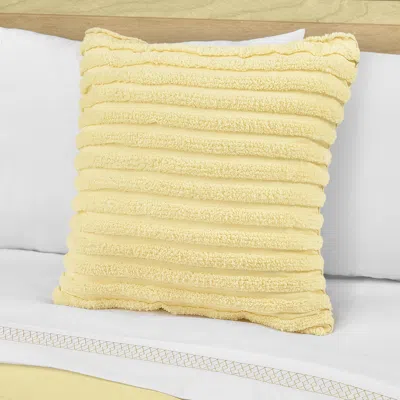 Ashley J. Queen Bold Darby Decorative Throw Pillow In Yellow