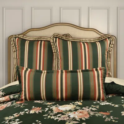 Ashley J. Queen Cottage Brittany Decorative Throw Pillow In Green