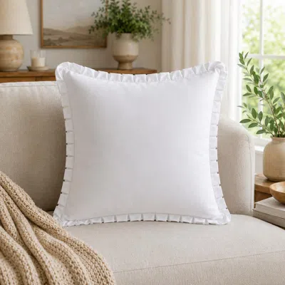 Ashley J. Queen Cottage Euro Quilted Sham In White
