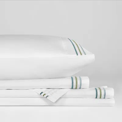 Ashley J. Queen Cottage Meadow 4 Piece Full Sheet Set In White