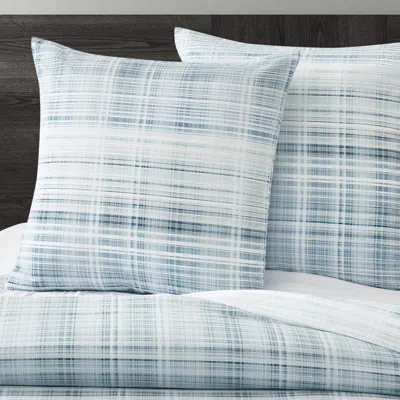 Ashley J. Queen Modern Pascal Euro Sham In Blue