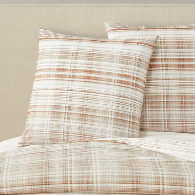 Ashley J. Queen Modern Pascal Euro Sham In Brown