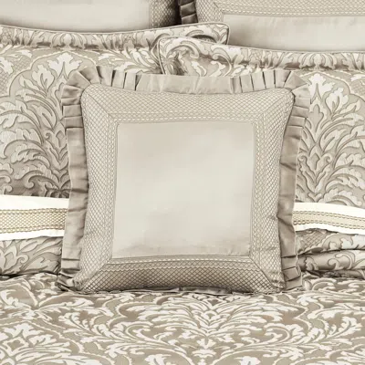 Ashley J. Queen New York Brunello 20" Flax Decorative Throw Pillow In Brown