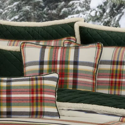 Ashley J. Queen New York Christopher Plaid Square Decorative Throw Pillow In Multi