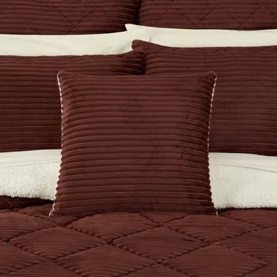 Ashley J. Queen New York Everett Decorative Throw Pillow In Brown