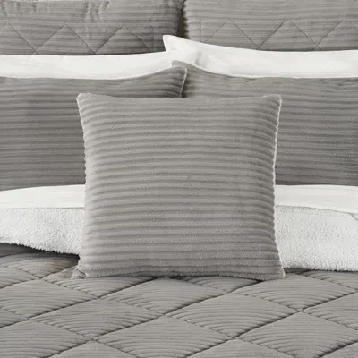 Ashley J. Queen New York Everett Decorative Throw Pillow In Gray