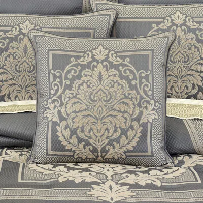 Ashley J. Queen New York Excelsior 20" Decorative Throw Pillow In Blue