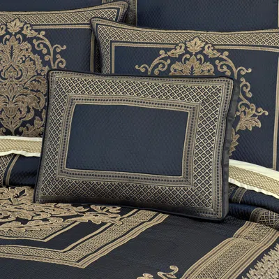 Ashley J. Queen New York Excelsior Boudoir Decorative Throw Pillow In Blue
