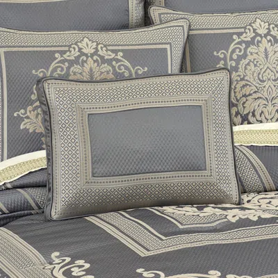 Ashley J. Queen New York Excelsior Boudoir Decorative Throw Pillow In Blue