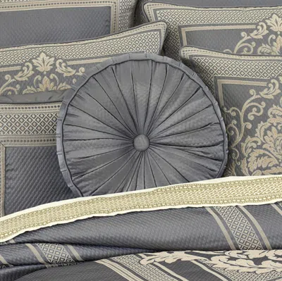 Ashley J. Queen New York Excelsior Decorative Throw Pillow In Blue