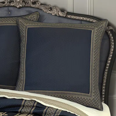 Ashley J. Queen New York Excelsior Euro Sham In Blue