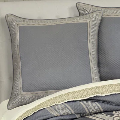 Ashley J. Queen New York Excelsior Euro Sham In Blue