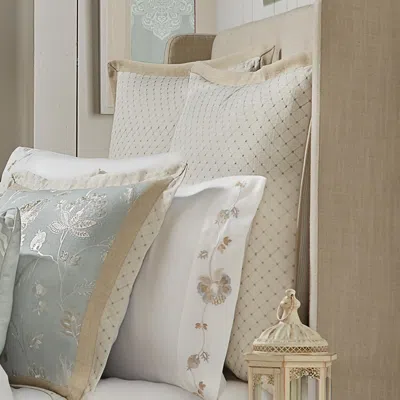 Ashley J. Queen New York Garden View Euro Sham In Neutral