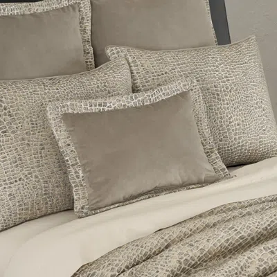 Ashley J. Queen New York Habitat Boudoir Decorative Throw Pillow In Gray