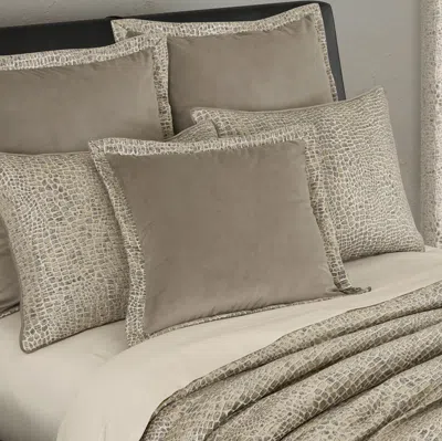 Ashley J. Queen New York Habitat Decorative Throw Pillow In Gray