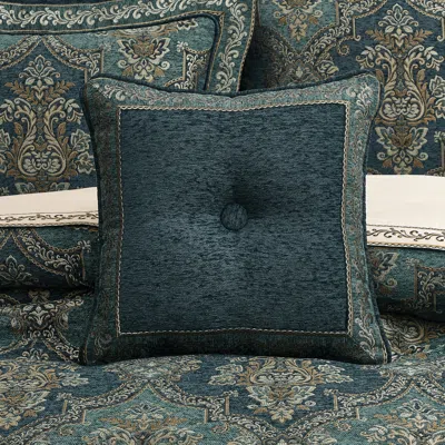 Ashley J. Queen New York Nancy Decorative Throw Pillow In Blue
