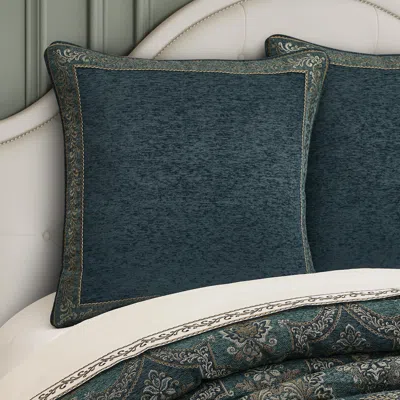 Ashley J. Queen New York Nancy Euro Sham In Blue