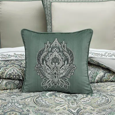 Ashley J. Queen New York Nico 18" Decorative Throw Pillow In Blue