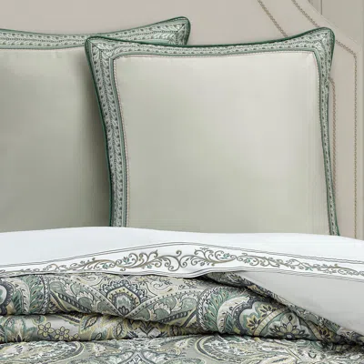 Ashley J. Queen New York Nico Euro Sham In Blue