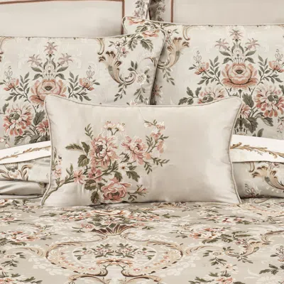 Ashley J. Queen New York Pecora Boudoir Decorative Throw Pillow In White