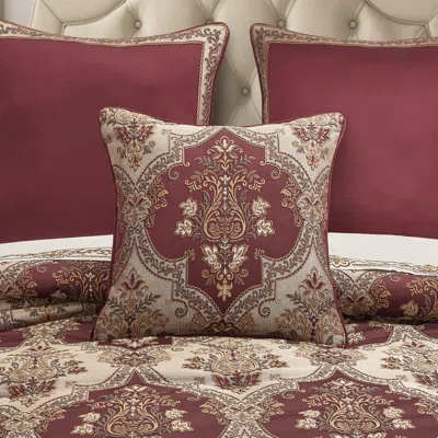 Ashley J. Queen New York Phyllis Decorative Throw Pillow In Burgundy