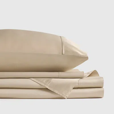 Ashley J. Queen New York Premier Sateen 4-piece Sheet Set In Gold