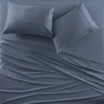 Ashley J. Queen New York Premier Sateen King Pillow Case (set Of 2) In Blue